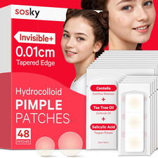 Invisible Acne Pimple Patches Ultra Thin Hydrocolloid Spot Stickers 36pcs
