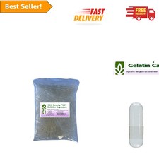 Empty 500 Count Gelatin Capsules Size 00 - Perfect for Supplements  Nutrition