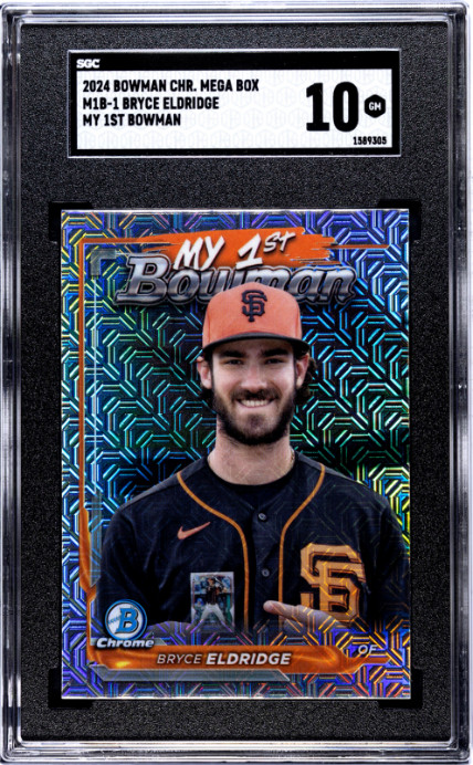 2024 Bowman Chrome Mega Box #M1B-1 Bryce Eldridge My 1st Bowman SGC 10