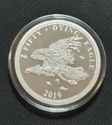 Zombucks Proof Dying Eagle 1 oz Silver Proof Round 999 Fine BOX & COA