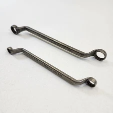 Indestro Offset Box End Wrenches Chicago USA 3/8 7/16 5/8 11/16 Vintage Tools