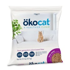 Cat Litter Wood Clumping Low Tracking 27.5 lbs Natural Unscented kocat Less Mess