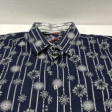 Luchiano Visconti Shirt Men XLT Multicolor  AOP Button L/S Pinwheels Snowflakes