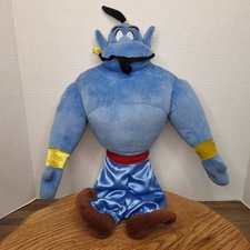 Disney Aladdin Blue Genie Large 18" Tall Plush Stuffed Animal Toy Doll Character
