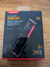 New Western Digital WD Black SN850X 2TB 2280mm M.2 NVMe Gen 4.0 x 4 SSD