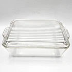 PYREX 503-B 1.5 Qt Clear Glass Refrigerator Dish With 503-C Lid Vintage