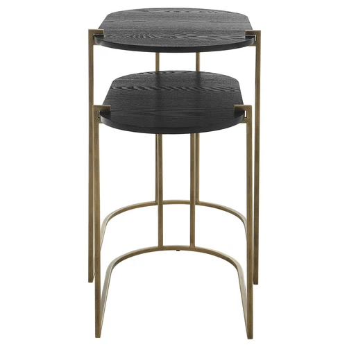 Uttermost Aztec Wood Nesting Tables; Set/2 - Picture 4 of 6