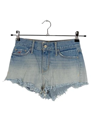 Hollister Short en Jean Femme Bleu Casual Franges Logo (EU 32, W24, INT XXS) - Photo 1/4