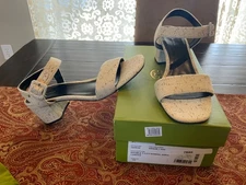 Tory Burch Double T City Sandal in GRAIN, size 10,BNIB, MSRP$300
