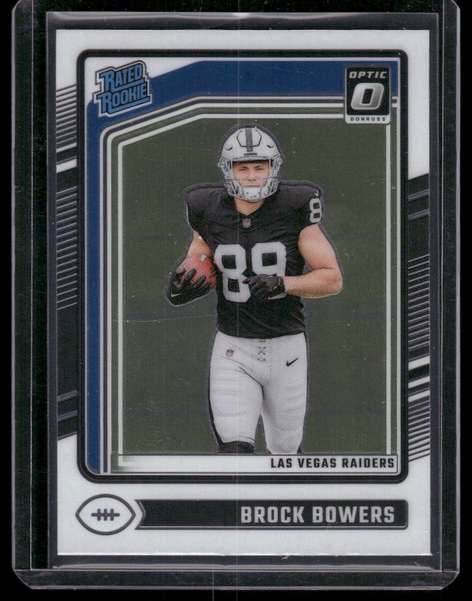 2024 Panini Donruss Optic Football - Rated Rookie Brock Bowers RC Card #215 NR!