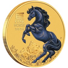 2026 Year of the Horse Gold Coin - Australia - 1/10 oz BU in Color 4425.10 per troy oz