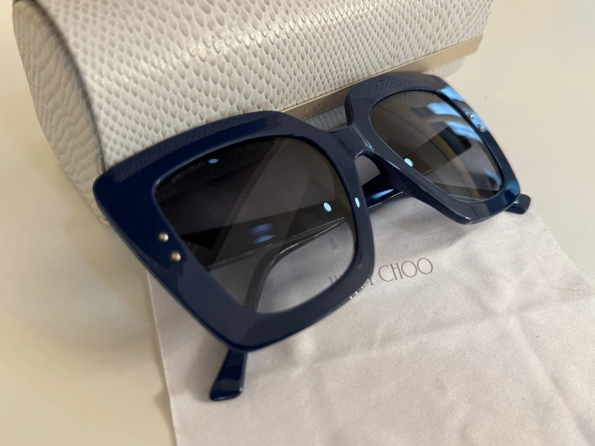 Jimmy Choo RYLAN/S 0PJP KU Sunglasses Blue Shield Frame, Blue Lenses Amazon.com: Jimmy Choo Eyeglasses Frames JC 135 1GZ 52-17  main image 2