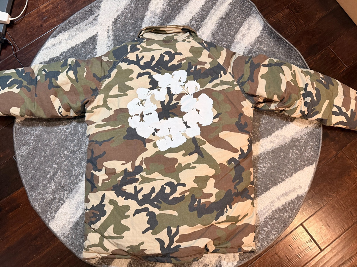 Denim Tears X Stussy RipStop Camo Down Jacket Size Medium | eBay