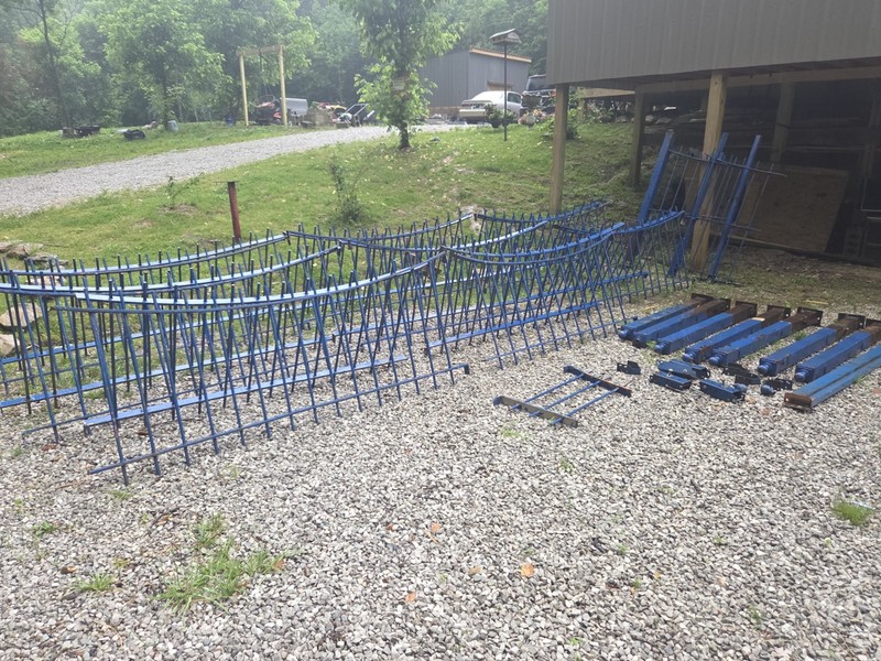 Wrought Iron Vintage Fence Panel Architectural Salvage, Garden Art  About 120 Ft