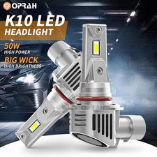 2X LED Headlight KIT Combo Bulb HB4 9006 High Low Beam Super Bright White 10000K