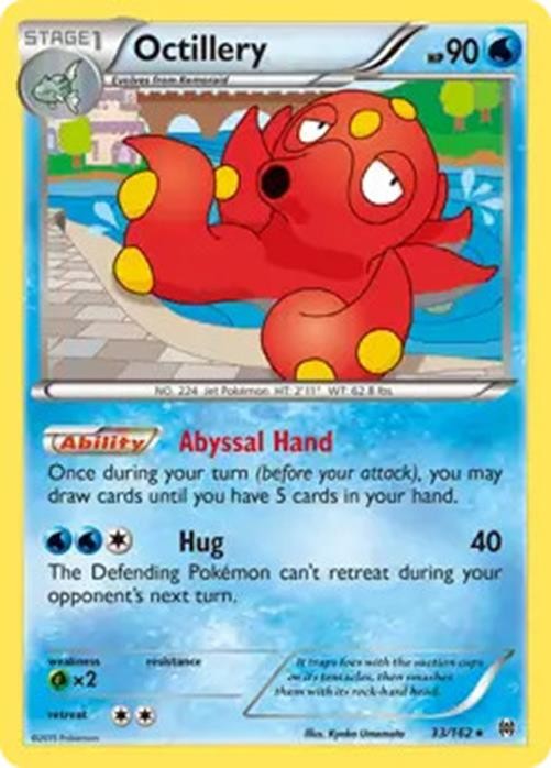 Octillery - 33/162 - Pokemon Breakthrough XY Holo Rare Card NM