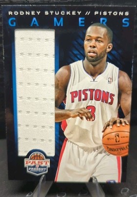 2012-13 Panini Past & Present Rodney Stuckey Gamers Game Worn Jersey Patch #9