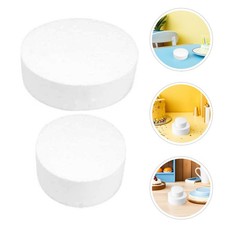2 Pcs Round Foam Dummy Cake Bakery Fake Cake Model for Decorating Practice