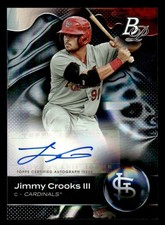 2023 Bowman Platinum #TOP-37 Jimmy Crooks III Top Prospects Autographs