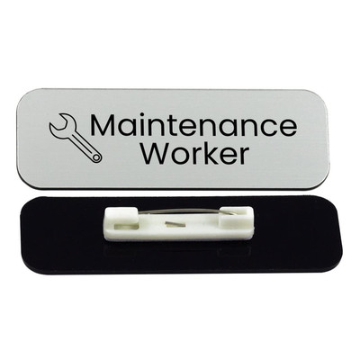 Maintenance Worker 1 x 3'' Rounded Corner Name Badge | Care Home Specialism