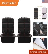 2-Pack Car Seat Protector Set - Waterproof, High Protection for Leather Seats