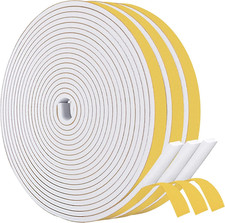 Weather Stripping Door Seal, 1/4 Inch W X 1/8 Inch T Adhesive Foam Tape, Window