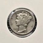 1937-P Mercury Dime 90% Silver US Mint Philadelphia