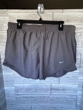 Nike Women's Tempo Brief Lined Running Shorts CU8890-067 Size XL Gray