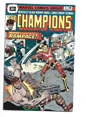Champions #5, VG- 3.5, 30 Cent Price Variant; 1st Rampage; MVS Intact