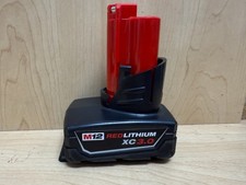 Genuine Milwaukee M12 RedLithium XC3.0 3.0 Ah Battery 12V 48-11-2402 - OEM