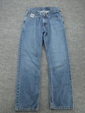 Cinch Jeans Boys 27x29 Blue Denim Straight Leg Relaxed Fit YKK Western Rodeo