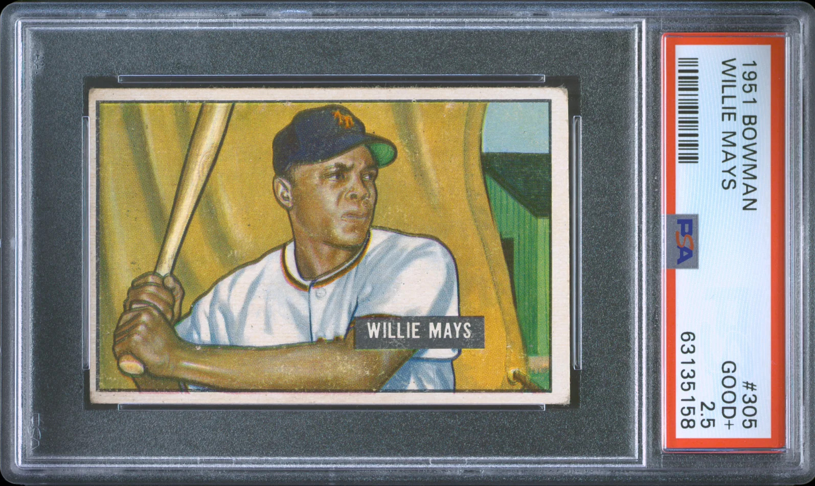 1951 Bowman Willie Mays #305 PSA 2.5