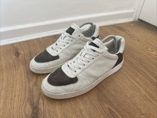 Louis Vuitton White & Monogram Rivoli Trainers UK 8