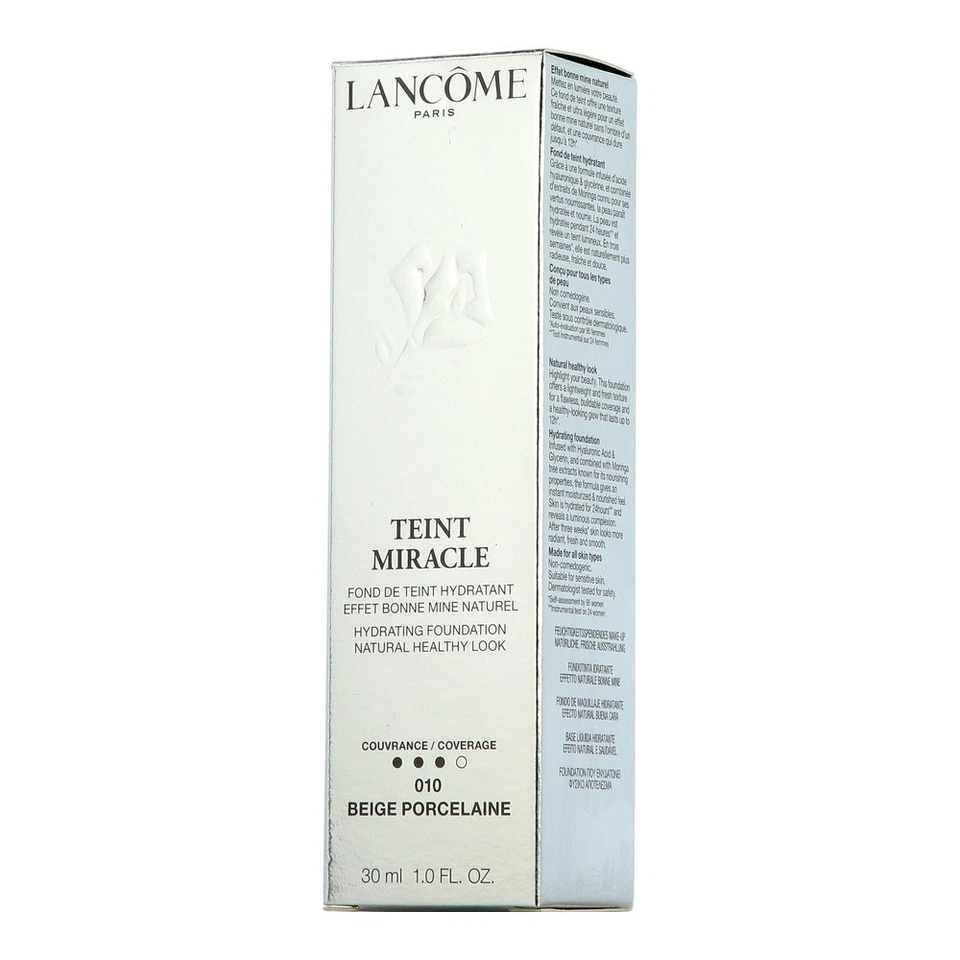 Lancôme Teint Miracle Hydrating Foundation 010 Beige Porcelain 30ml - Bild 1 von 1