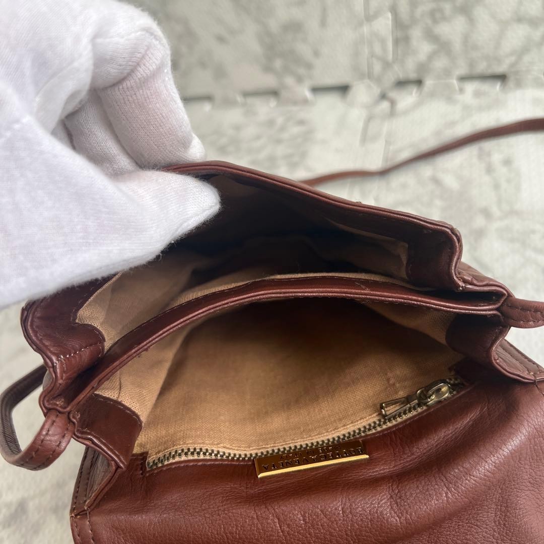 Bottega Veneta Shoulder Bag Pochette Leather Brown Vintage Rare Model From JP YZ thumbnail 14
