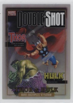 2024 Upper Deck Marvel Masterpieces '92 Fantastic Covers Rainbow Hulk Thor 9q5