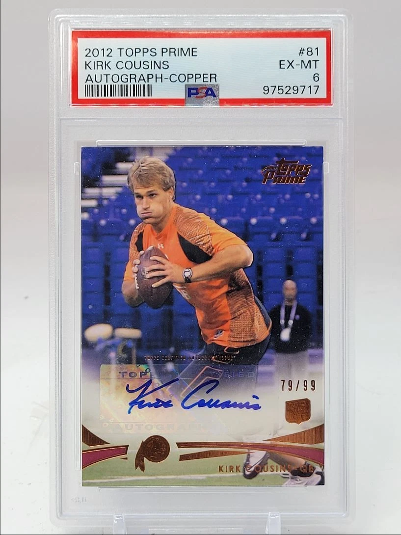 Kirk Cousins Topps Prime #81 Autograph-Copper