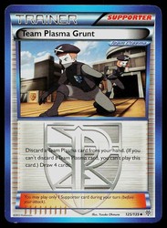 Team Plasma Grunt 125/135 Plasma Storm Uncommon Trainer Supporter