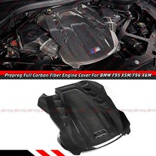 For 2020-2023 Bmw S63 F95 X5m F96 X6m Full Carbon Fiber Engine Cover Replacement