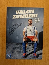 Tarjeta de autógrafo firmada por impresión Valon Zumberi Hamburger SV 2024/25 HSV 24/25
