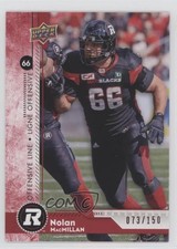 2018 Upper Deck CFL Red 73/150 Nolan MacMillan #160 n1u