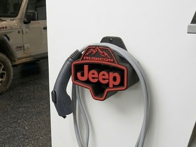 Jeep Rubicon Charging Cable Holder Wall Mount - FREE SHIPPING USA ONLY
