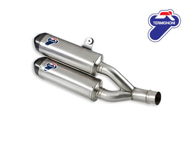 96450111B PAIR SILENCERS APPROVED TERMIGNONI INOX FOR DUCATI MONSTER 1100 EVO