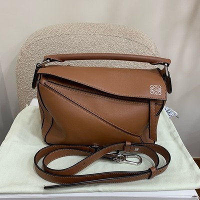 Loewe Puzzle Small Handbag Top Handle Caramel Leather Gold Hardware[Duties Paid]