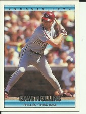 1992 DONRUSS Baseball Card #685 Dave Hollins PHILLIES (HD685-1)