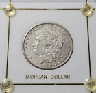 A 1900 P  Morgan Silver Dollar - Great Condition -- In Nice Vintage Holder