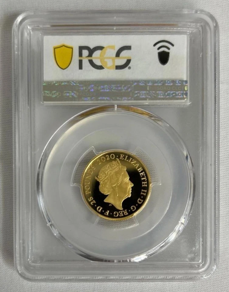 2020 007 James Bond £25 Elizabeth II 1/4 Gold Coin PCGS PR 69 DCAM - Image 4 of 4