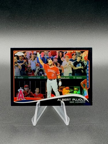 Albert Pujols [Black Refractor] #MB-38 2014 Topps Chrome Update card