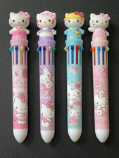 Hello Kitty 10 Color Retractable Pens  SET OF 4  