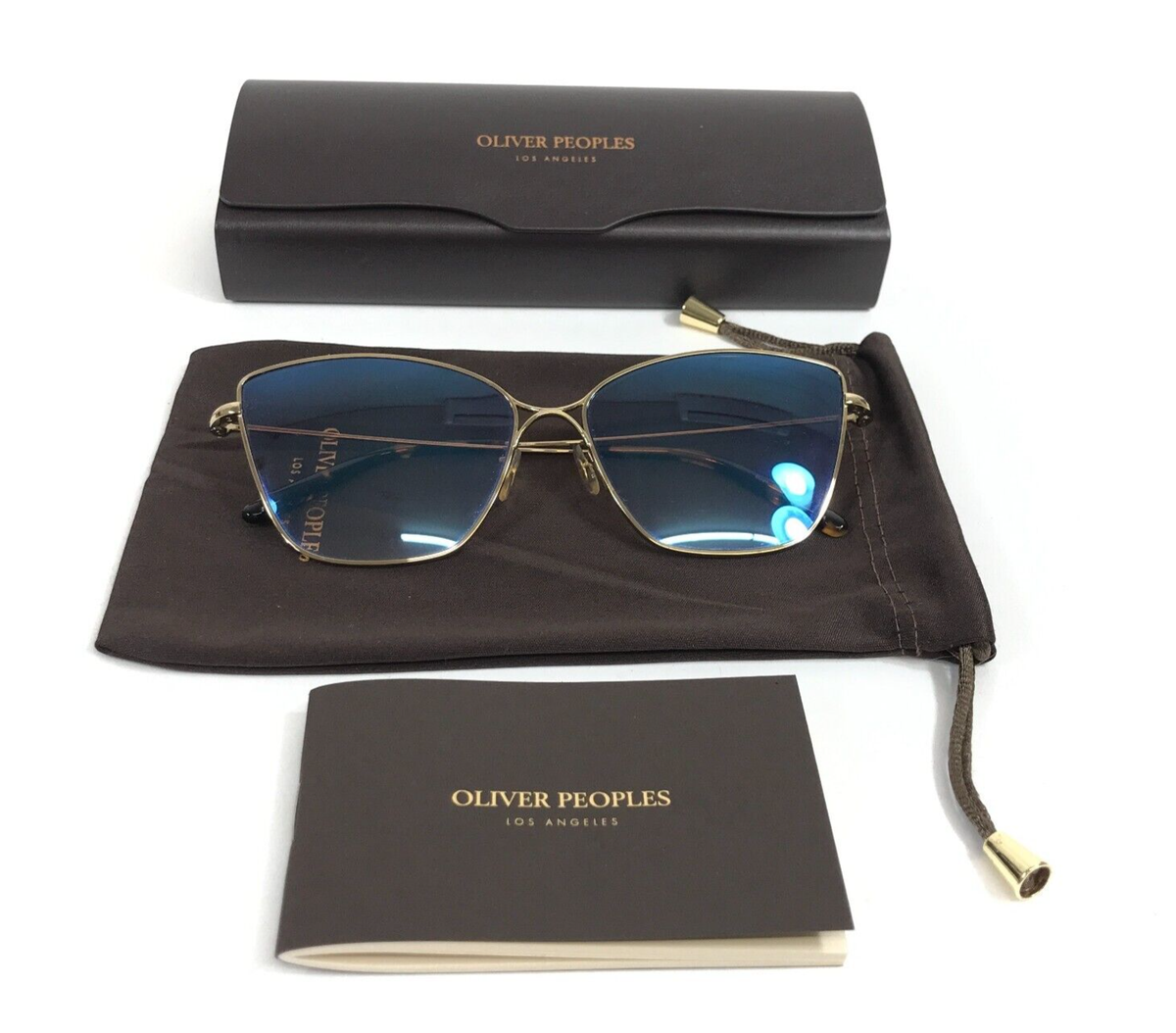 Oliver Peoples Sunglasses OV1288S 5145K3 Marlyse Gold w Soft Tan Gradient Lenses Oliver Peoples Sunglasses OV1288S 5145K3 Marlyse Gold w Soft  main image 3